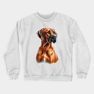 Watercolor Rhodesian Ridgeback Crewneck Sweatshirt